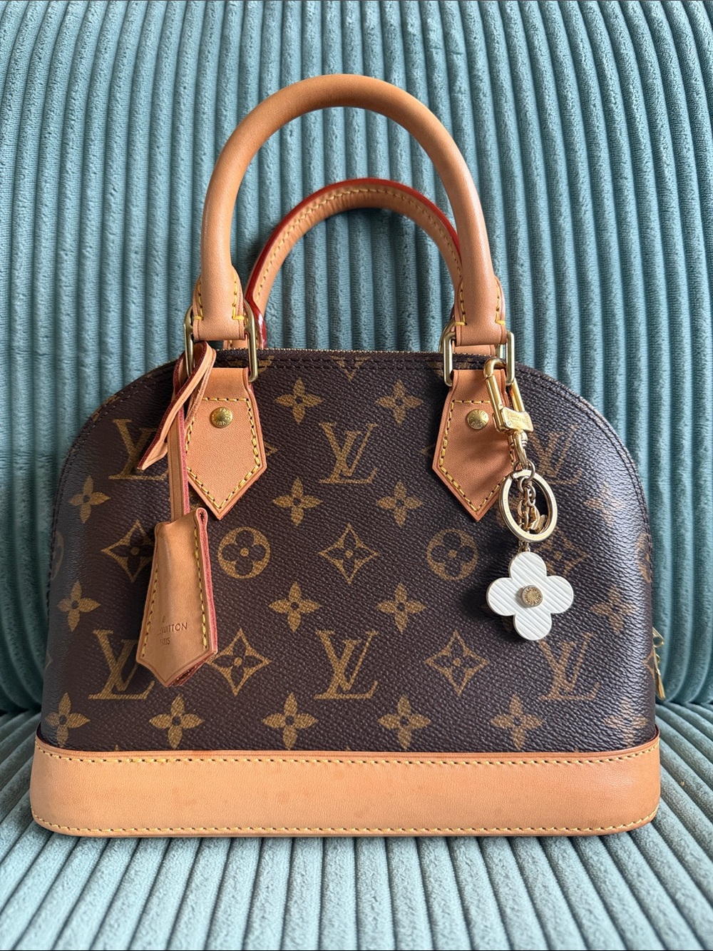 Louis Vuitton Monogram Alma BB Crossbody w/ Louis Vuitton Bag Charm